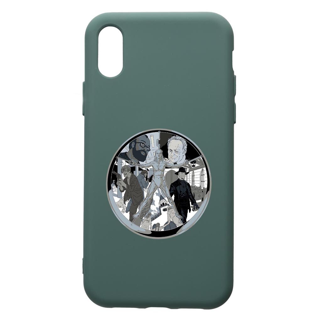 Husa Premium Silicon Compatibila Cu Apple iPhone XS Max, Westworld, Movie, cu interiorul din material textil, protectie camera, Forest Green, PFG681