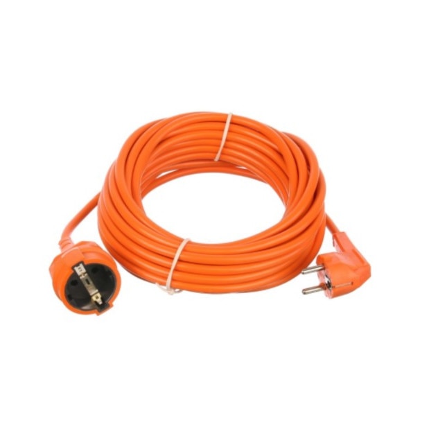 Prelungitor 10 metri cu 1 cupla schuko cablu 3x1mm cauciucat portocaliu TED