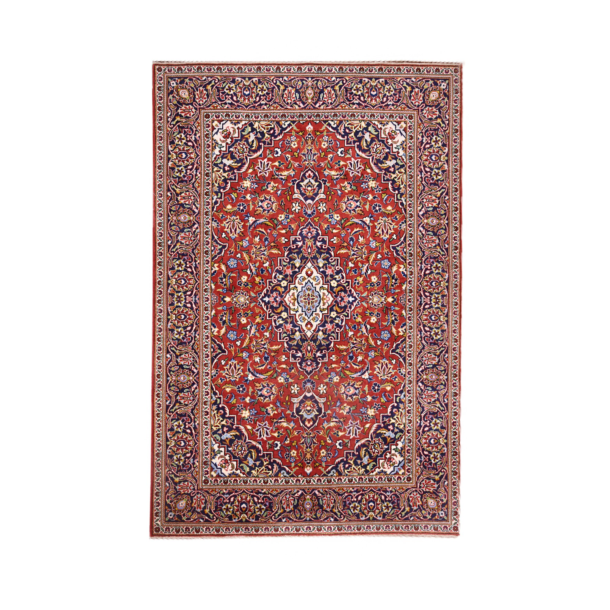 Covoare Persan Kashan lucrat manual din Lana Cod 3932-1 Dimensiune 210 x 140