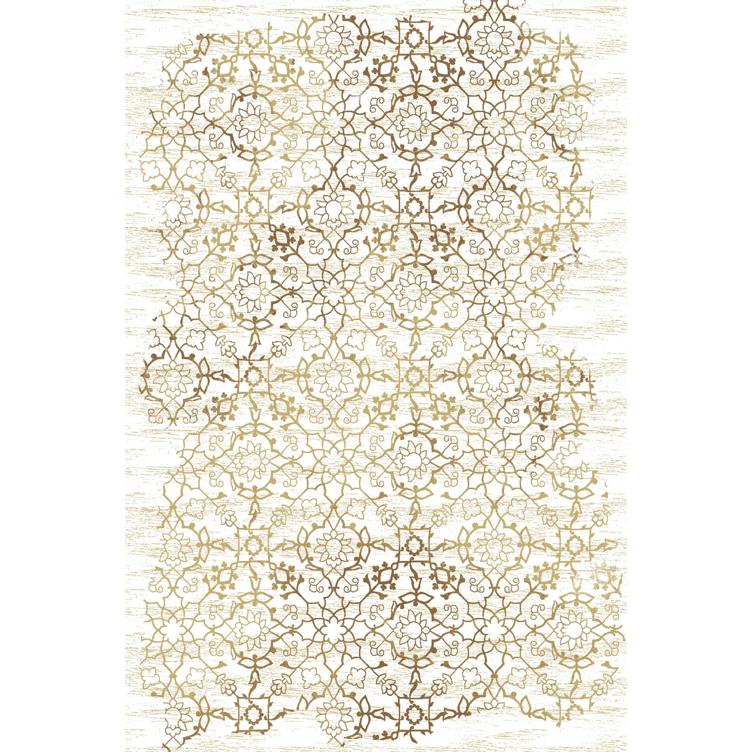 Covor Persan Mecanic EuCarpet 200316M1 Dimensiune 120x180 cm Design Vintage Alb