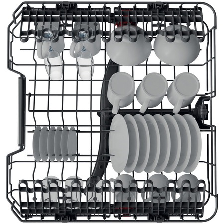 Masina de spalat vase incorporabila Whirlpool WIO3T133PE65, 14 seturi, 10 programe, Clasa energetica D, PowerClean Pro, Tehnologia al 6-lea Simt, Motor Inverter, Sistem Natural Dry, 60 cm