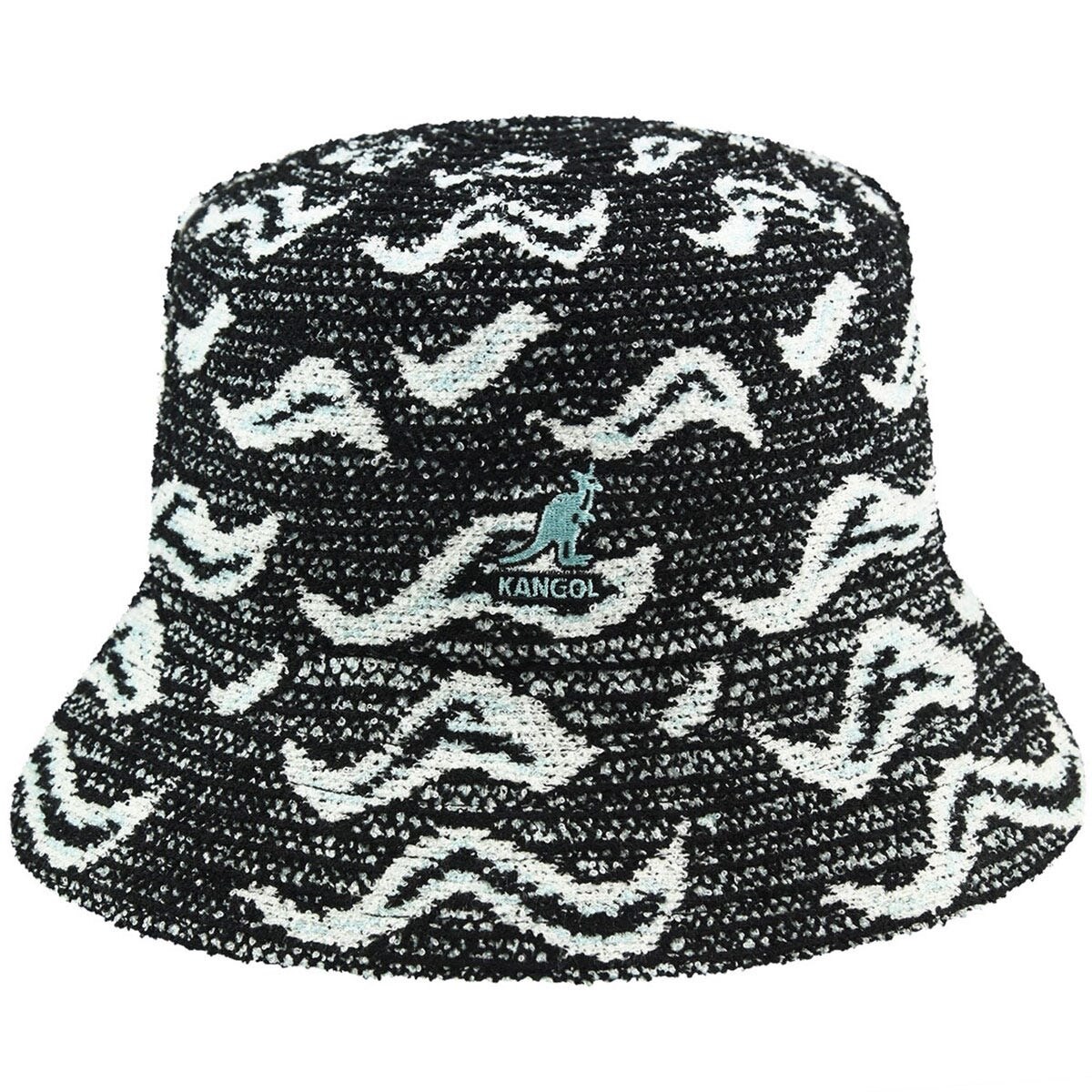 Palarie Kangol Wave Camo Bucket Negru, XL