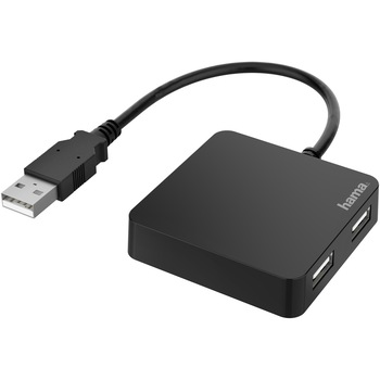 Hub Hama 4 porturi USB 2.0, 480 Mbit/s Hub Hama 4 porturi USB 2.0, 480 Mbit/s