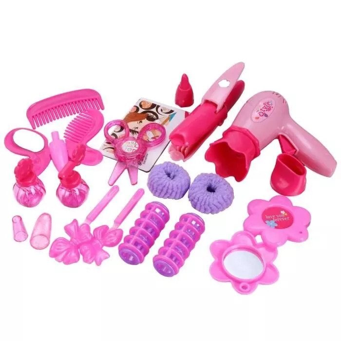 Set Trusa frumusete fetite, 28 piese, in gentuta,Multicolor