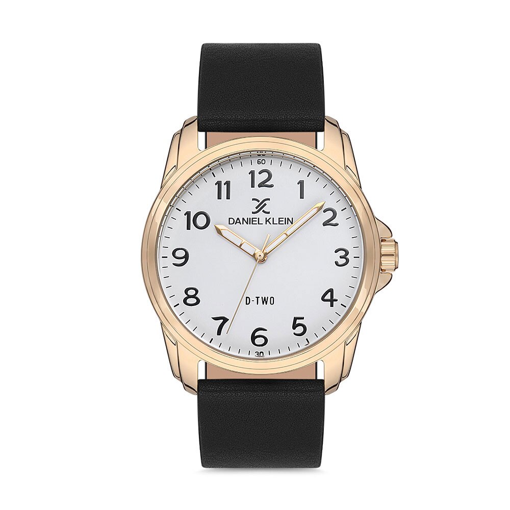 Ceas pentru barbati Daniel Klein D Two DK.1.12626, Alb, Piele ecologica