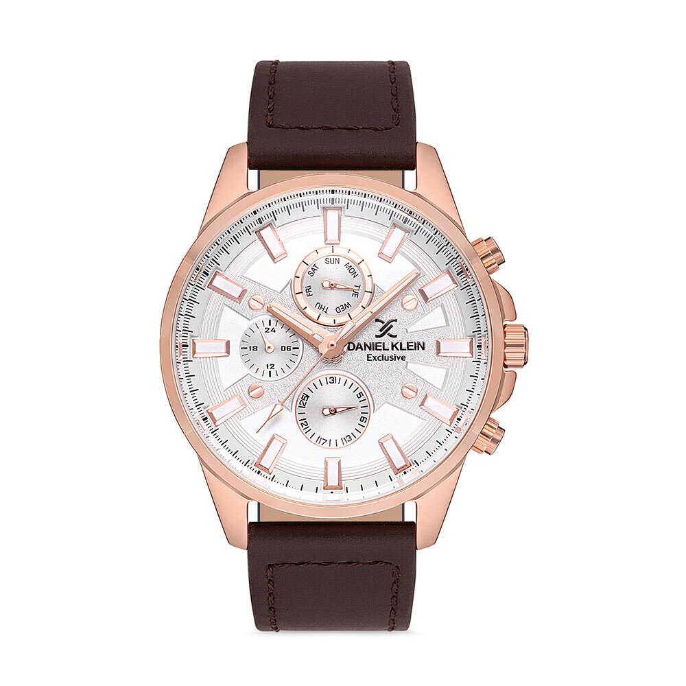 Ceas pentru barbati Daniel Klein Exclusive DK.1.12609, Piele naturala