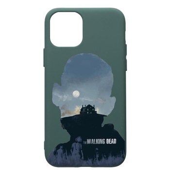 Husa Premium Silicon Compatibila Cu Apple iPhone 11 Pro Max, The Walking Dead, cu interiorul din material textil, protectie camera, Forest Green, PFG303 Husa Premium Silicon Compatibila Cu Apple iPhone 11 Pro Max, The Walking Dead, cu interiorul din material textil, protectie camera, Forest Green, PFG303