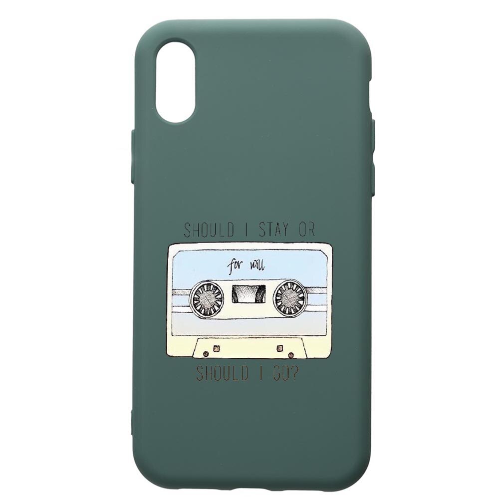 Husa Premium Silicon Compatibila Cu Samsung Galaxy A10, Stranger Things, cu interiorul din material textil, protectie camera, Forest Green, PFG305