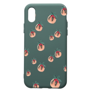Husa Premium Silicon Compatibila Cu Samsung Galaxy A10, Xmas, cu interiorul din material textil, protectie camera, Forest Green, PFG339 Husa Premium Silicon Compatibila Cu Samsung Galaxy A10, Xmas, cu interiorul din material textil, protectie camera, Forest Green, PFG339