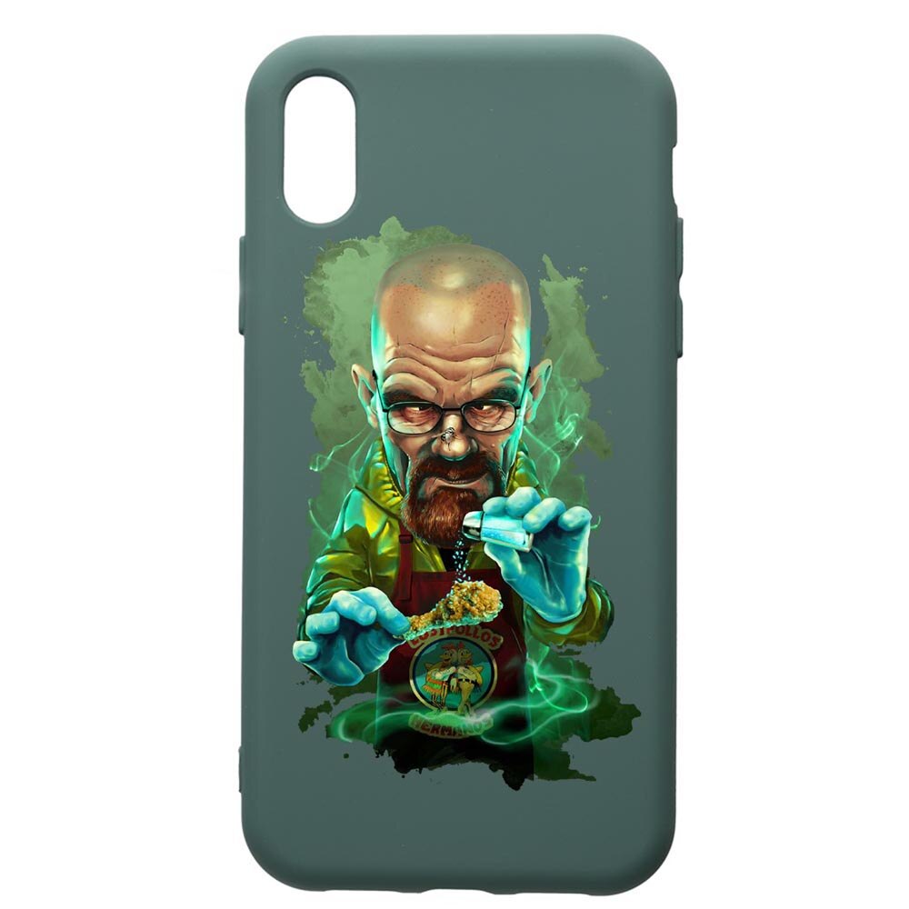 Husa Premium Silicon Compatibila Cu Huawei Y5 2019, Breaking Bad, cu interiorul din material textil, protectie camera, Forest Green, PFG367