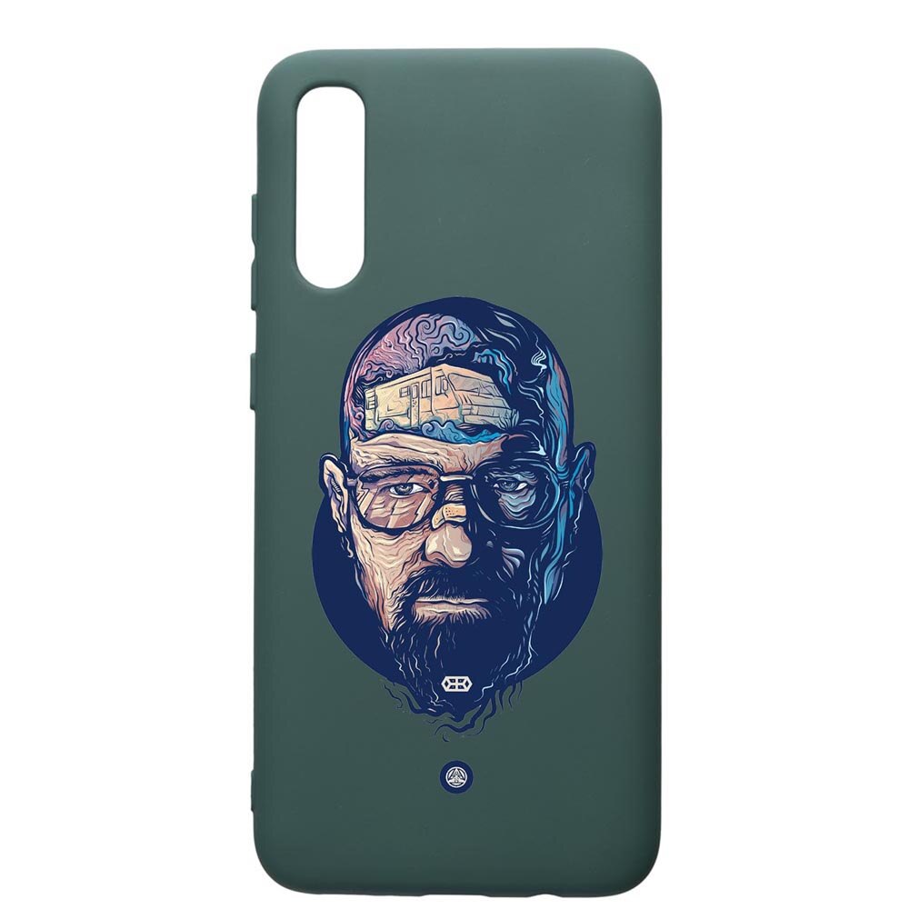 Husa Premium Silicon Compatibila Cu Samsung Galaxy A70, Breaking Bad, cu interiorul din material textil, protectie camera, Forest Green, PFG359