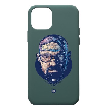 Husa Premium Silicon Compatibila Cu Apple iPhone 11 Pro Max, Breaking Bad, cu interiorul din material textil, protectie camera, Forest Green, PFG359 Husa Premium Silicon Compatibila Cu Apple iPhone 11 Pro Max, Breaking Bad, cu interiorul din material textil, protectie camera, Forest Green, PFG359