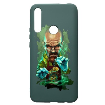 Husa Premium Silicon Compatibila Cu Huawei P Smart Z, Breaking Bad, cu interiorul din material textil, protectie camera, Forest Green, PFG367 Husa Premium Silicon Compatibila Cu Huawei P Smart Z, Breaking Bad, cu interiorul din material textil, protectie camera, Forest Green, PFG367