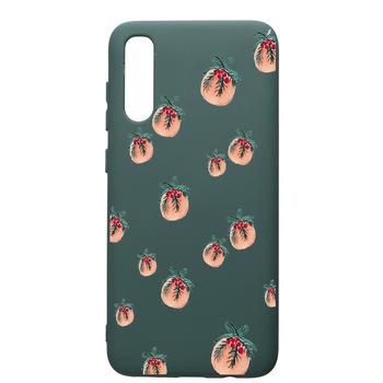 Husa Premium Silicon Compatibila Cu Samsung Galaxy A70, Xmas, cu interiorul din material textil, protectie camera, Forest Green, PFG339 Husa Premium Silicon Compatibila Cu Samsung Galaxy A70, Xmas, cu interiorul din material textil, protectie camera, Forest Green, PFG339