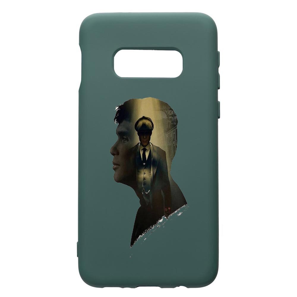 Husa Premium Silicon Compatibila Cu Samsung Galaxy S10e, Peaky Blinders, cu interiorul din material textil, protectie camera, Forest Green, PFG385