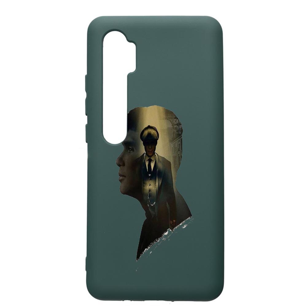 Husa Premium Silicon Compatibila Cu Xiaomi Mi Note 10, Peaky Blinders, cu interiorul din material textil, protectie camera, Forest Green, PFG385