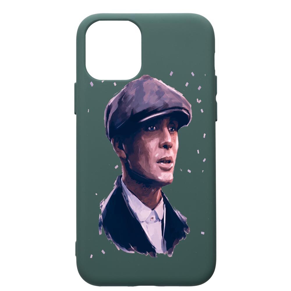 Husa Premium Silicon Compatibila Cu Apple iPhone 11 Pro, Peaky Blinders, cu interiorul din material textil, protectie camera, Forest Green, PFG387