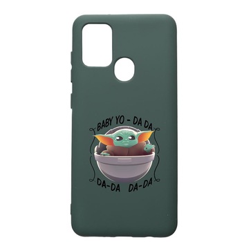 Husa Premium Silicon Compatibila Cu Huawei P Smart 2020, Star Wars Baby Yoda, cu interiorul din material textil, protectie camera, Forest Green, PFG399 Husa Premium Silicon Compatibila Cu Huawei P Smart 2020, Star Wars Baby Yoda, cu interiorul din material textil, protectie camera, Forest Green, PFG399