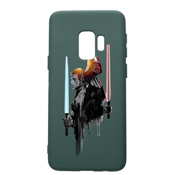 Husa Premium Silicon Compatibila Cu Samsung Galaxy S9, Star Wars Darth Vader Luke, cu interiorul din material textil, protectie camera, Forest Green, PFG398 Husa Premium Silicon Compatibila Cu Samsung Galaxy S9, Star Wars Darth Vader Luke, cu interiorul din material textil, protectie camera, Forest Green, PFG398