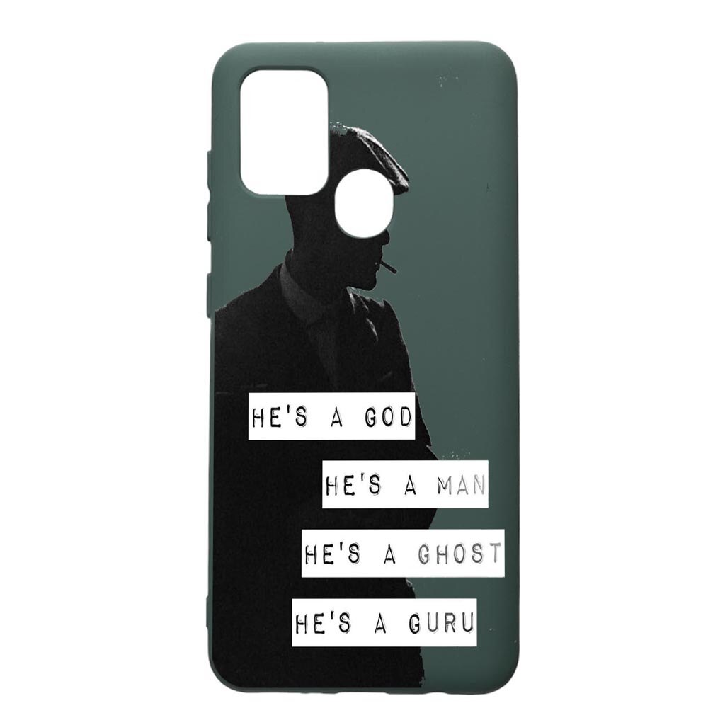 Husa Premium Silicon Compatibila Cu Samsung Galaxy A21S, Peaky Blinders, cu interiorul din material textil, protectie camera, Forest Green, PFG381