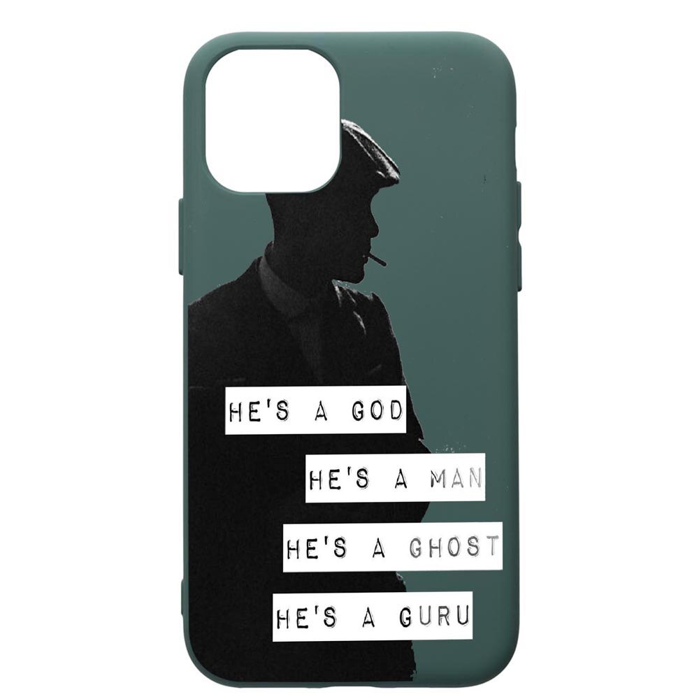 Husa Premium Silicon Compatibila Cu Apple iPhone 11 Pro, Peaky Blinders, cu interiorul din material textil, protectie camera, Forest Green, PFG381