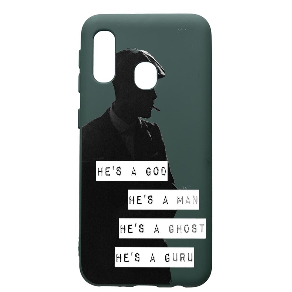 Husa Premium Silicon Compatibila Cu Samsung Galaxy A20E, Peaky Blinders, cu interiorul din material textil, protectie camera, Forest Green, PFG381