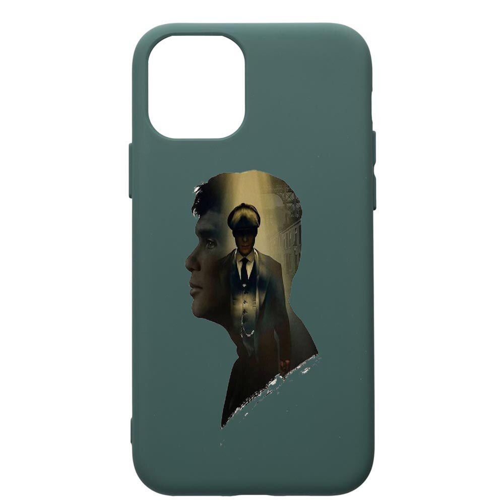 Husa Premium Silicon Compatibila Cu Apple iPhone 11 Pro Max, Peaky Blinders, cu interiorul din material textil, protectie camera, Forest Green, PFG385