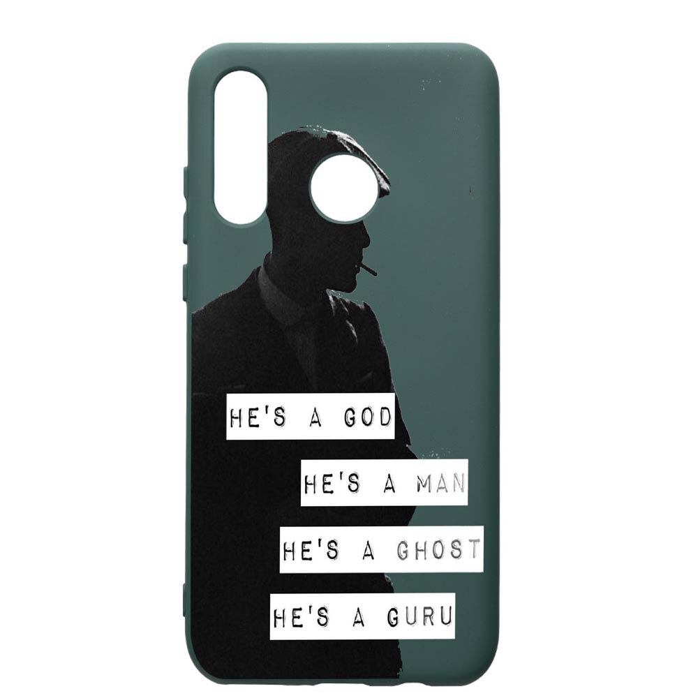 Husa Premium Silicon Compatibila Cu Huawei P30 Lite, Peaky Blinders, cu interiorul din material textil, protectie camera, Forest Green, PFG381