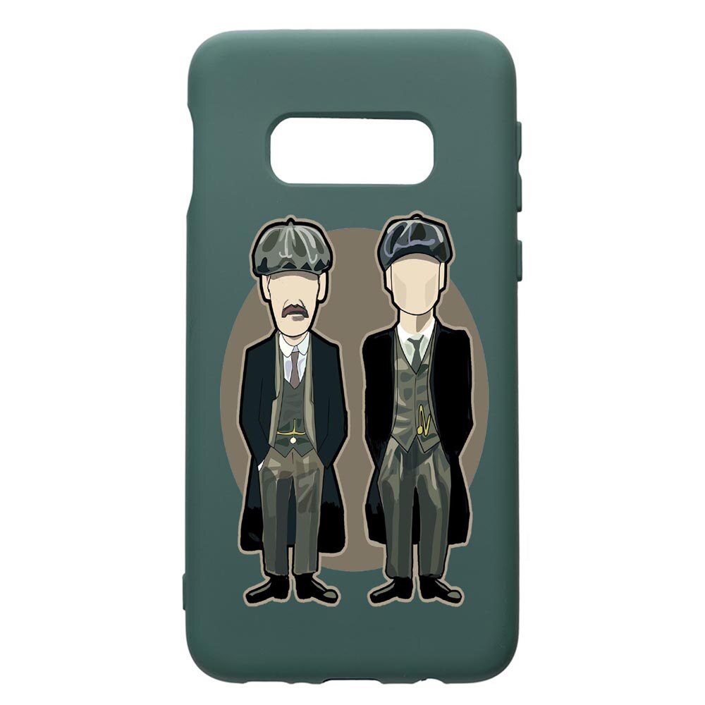 Husa Premium Silicon Compatibila Cu Samsung Galaxy S10e, Peaky Blinders, cu interiorul din material textil, protectie camera, Forest Green, PFG383