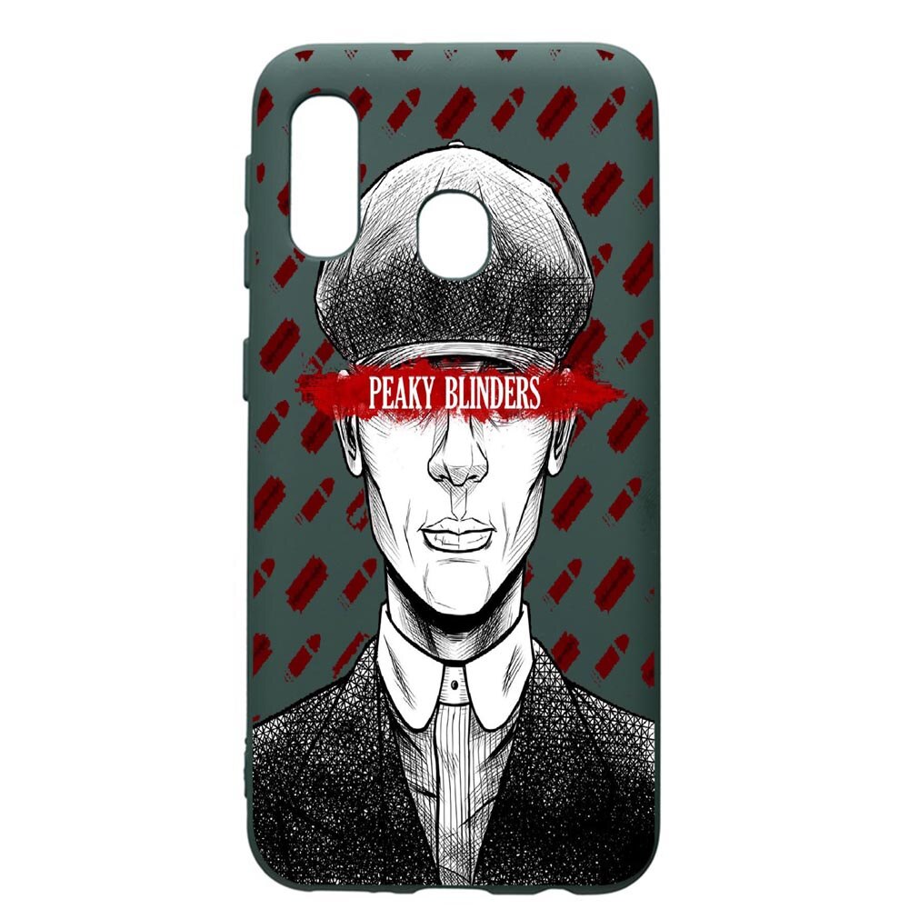 Husa Premium Silicon Compatibila Cu Samsung Galaxy A20E, Peaky Blinders, cu interiorul din material textil, protectie camera, Forest Green, PFG380