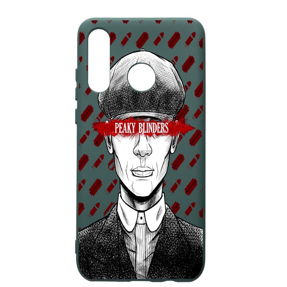 Husa Premium Silicon Compatibila Cu Huawei P30 Lite, Peaky Blinders, cu interiorul din material textil, protectie camera, Forest Green, PFG380