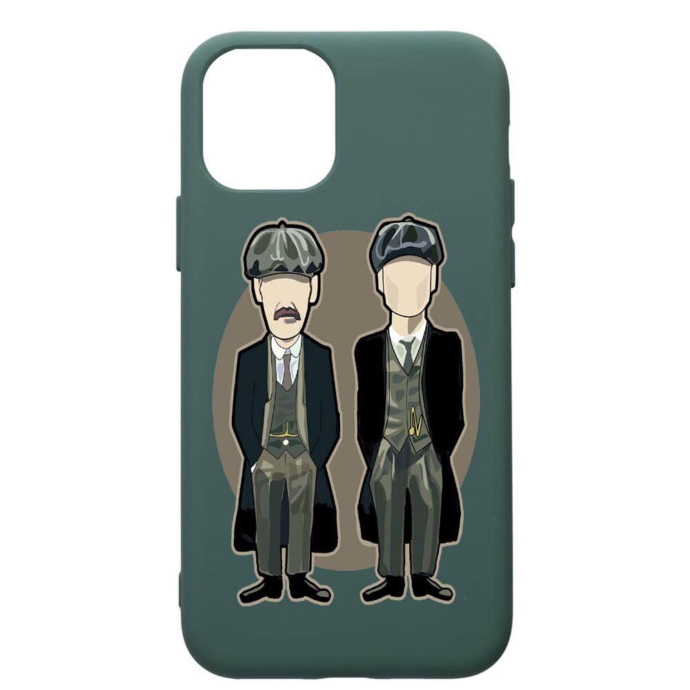 Husa Premium Silicon Compatibila Cu Apple iPhone 11 Pro, Peaky Blinders, cu interiorul din material textil, protectie camera, Forest Green, PFG383