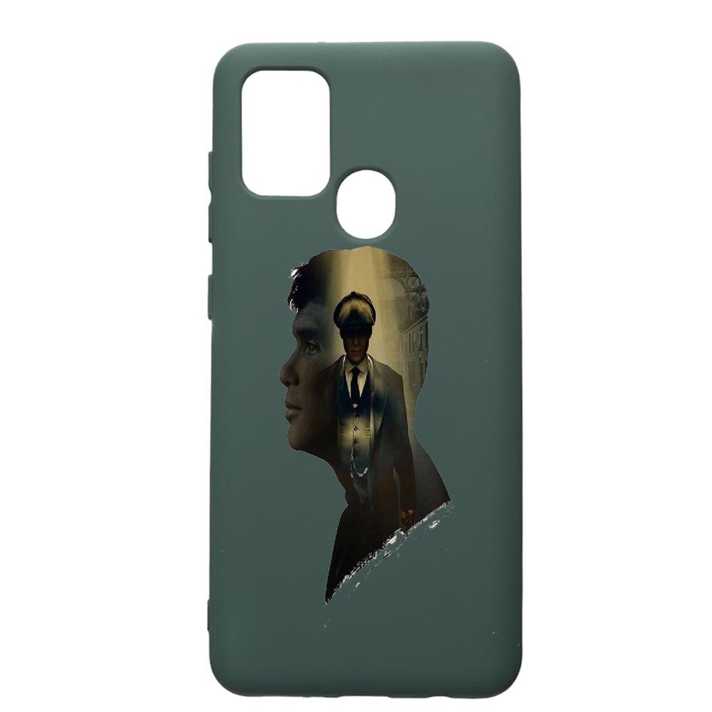 Husa Premium Silicon Compatibila Cu Samsung Galaxy A21S, Peaky Blinders, cu interiorul din material textil, protectie camera, Forest Green, PFG385