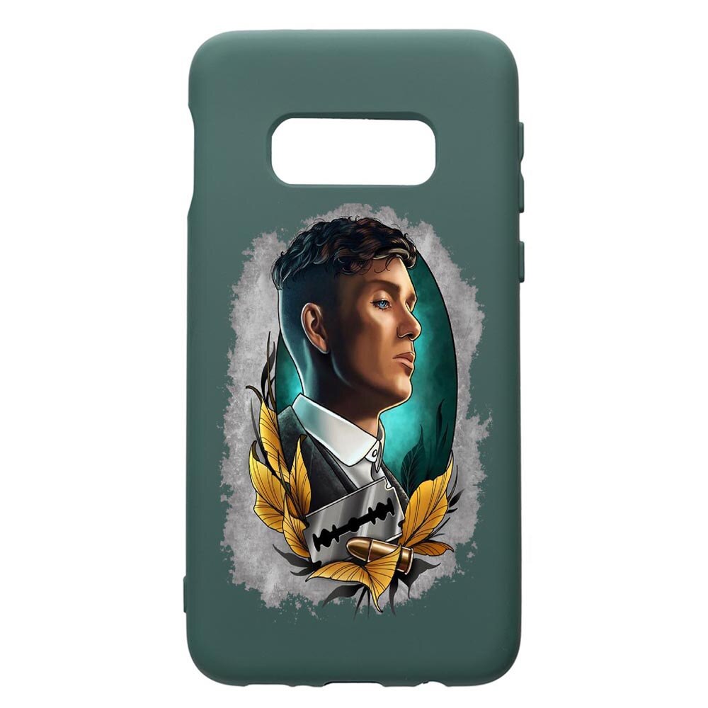 Husa Premium Silicon Compatibila Cu Samsung Galaxy S10e, Peaky Blinders, cu interiorul din material textil, protectie camera, Forest Green, PFG384