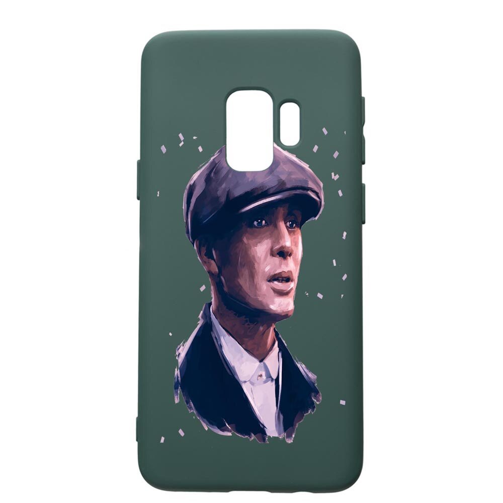 Husa Premium Silicon Compatibila Cu Samsung Galaxy S9, Peaky Blinders, cu interiorul din material textil, protectie camera, Forest Green, PFG387