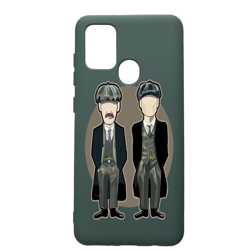 Husa Premium Silicon Compatibila Cu Samsung Galaxy A21S, Peaky Blinders, cu interiorul din material textil, protectie camera, Forest Green, PFG383