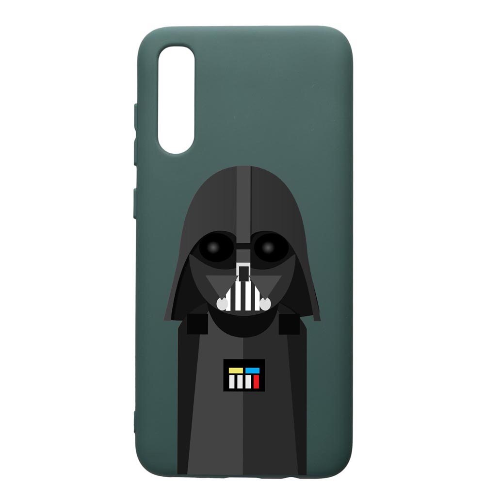 Husa Premium Silicon Compatibila Cu Samsung Galaxy A70, Star Wars Darth Vader, cu interiorul din material textil, protectie camera, Forest Green, PFG405