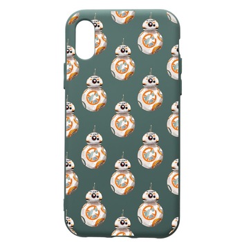 Husa Premium Silicon Compatibila Cu Apple iPhone XS / iPhone X, Star Wars Droids, cu interiorul din material textil, protectie camera, Forest Green, PFG421 Husa Premium Silicon Compatibila Cu Apple iPhone XS / iPhone X, Star Wars Droids, cu interiorul din material textil, protectie camera, Forest Green, PFG421