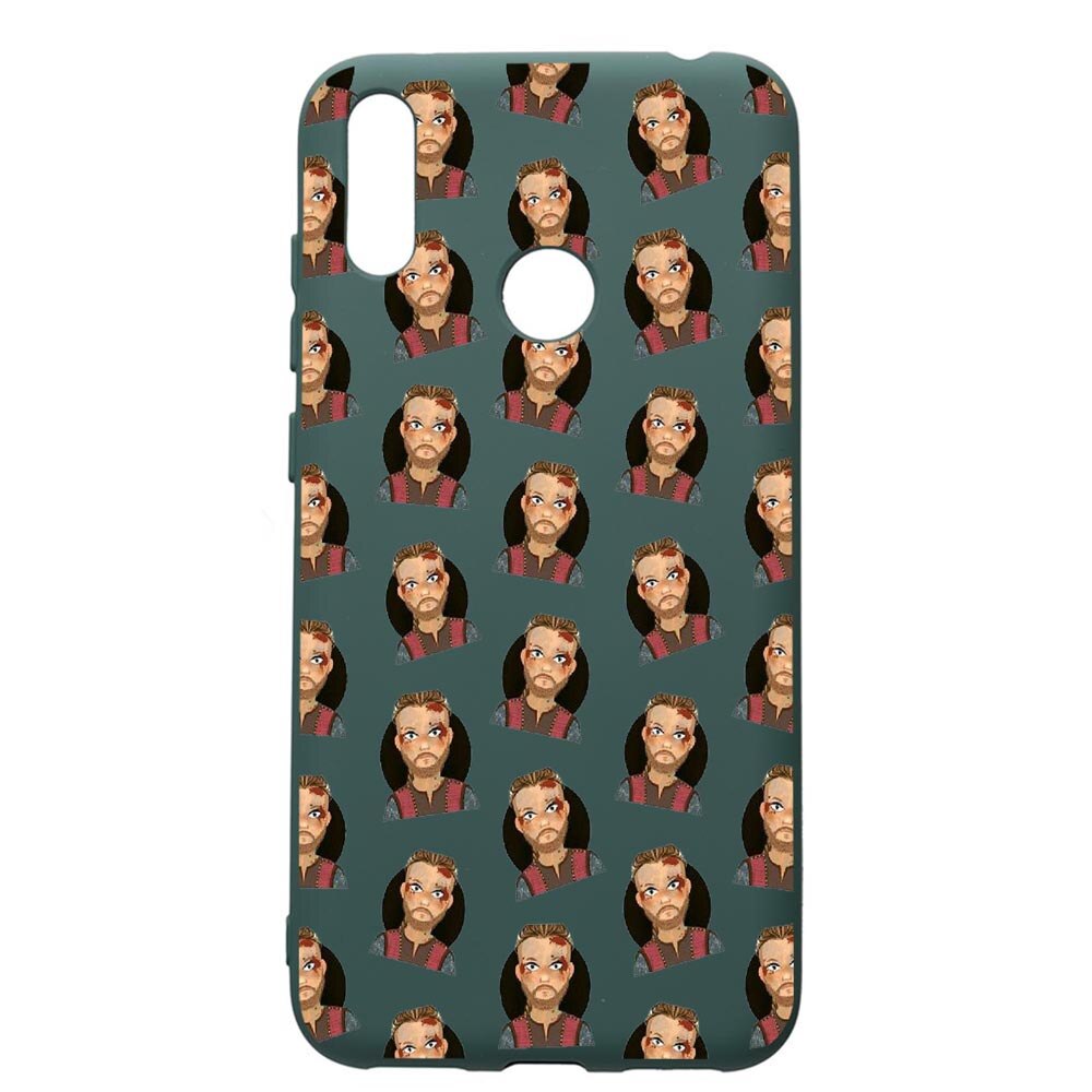 Husa Premium Silicon Compatibila Cu Huawei Y7 2019, Vikings, cu interiorul din material textil, protectie camera, Forest Green, PFG453