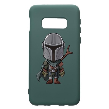Husa Premium Silicon Compatibila Cu Samsung Galaxy S8, Star Wars The Mandalorian, cu interiorul din material textil, protectie camera, Forest Green, PFG462 Husa Premium Silicon Compatibila Cu Samsung Galaxy S8, Star Wars The Mandalorian, cu interiorul din material textil, protectie camera, Forest Green, PFG462