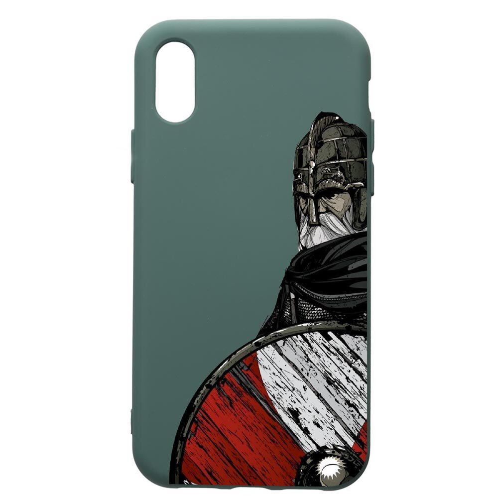 Husa Premium Silicon Compatibila Cu Huawei Y5 2019, Vikings, cu interiorul din material textil, protectie camera, Forest Green, PFG449