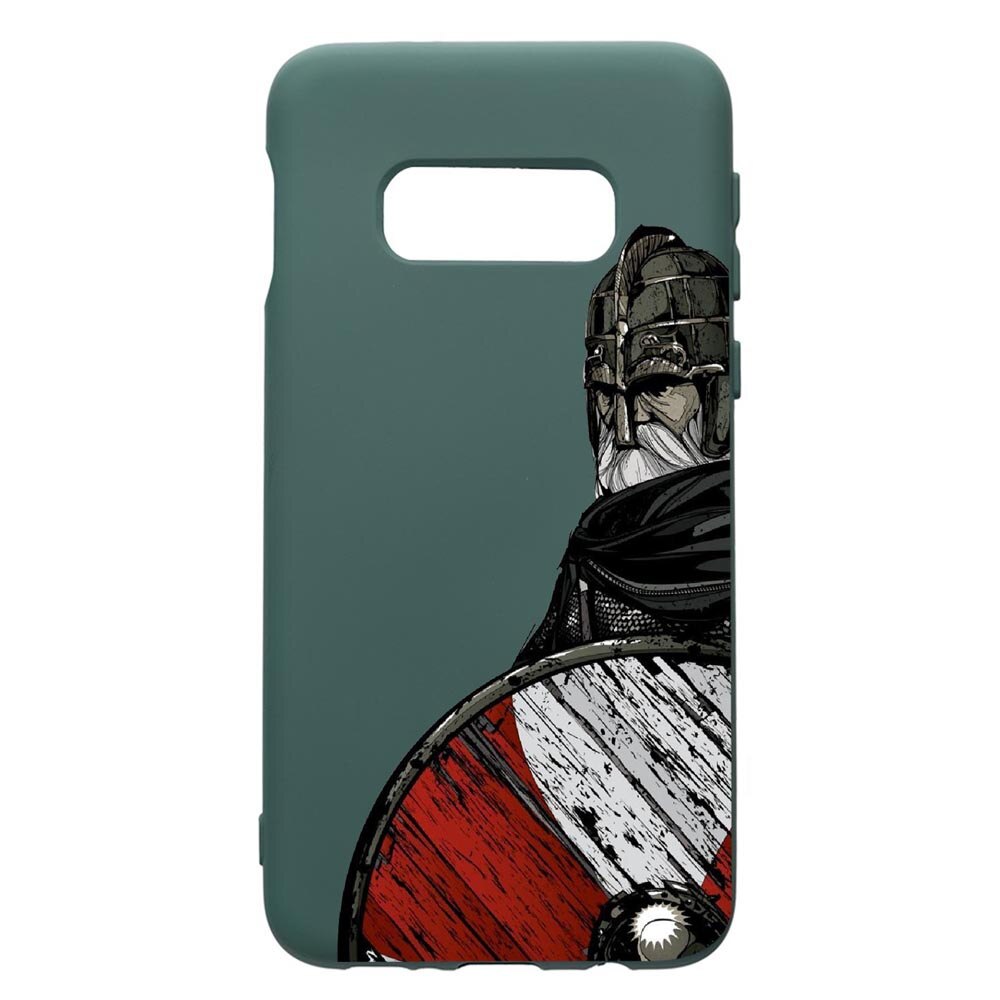 Husa Premium Silicon Compatibila Cu Samsung Galaxy S8, Vikings, cu interiorul din material textil, protectie camera, Forest Green, PFG449