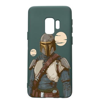 Husa Premium Silicon Compatibila Cu Samsung Galaxy S9, Star Wars The Mandalorian, cu interiorul din material textil, protectie camera, Forest Green, PFG461 Husa Premium Silicon Compatibila Cu Samsung Galaxy S9, Star Wars The Mandalorian, cu interiorul din material textil, protectie camera, Forest Green, PFG461
