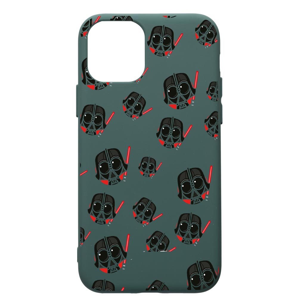 Husa Premium Silicon Compatibila Cu Apple iPhone 11, Star Wars Darth Vader, cu interiorul din material textil, protectie camera, Forest Green, PFG419