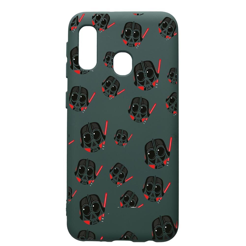 Husa Premium Silicon Compatibila Cu Samsung Galaxy A40, Star Wars Darth Vader, cu interiorul din material textil, protectie camera, Forest Green, PFG419