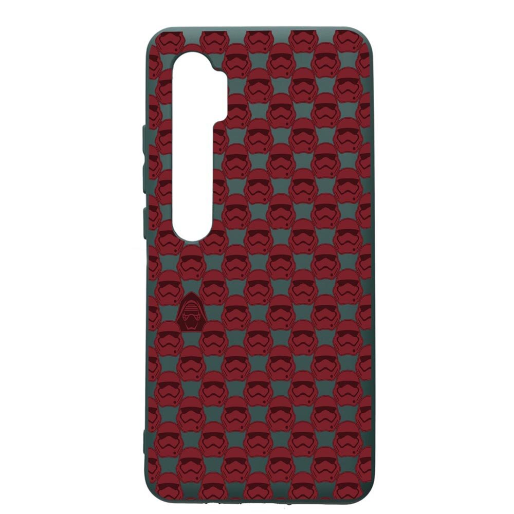 Husa Premium Silicon Compatibila Cu Xiaomi Mi Note 10, Star Wars First Order, cu interiorul din material textil, protectie camera, Forest Green, PFG425