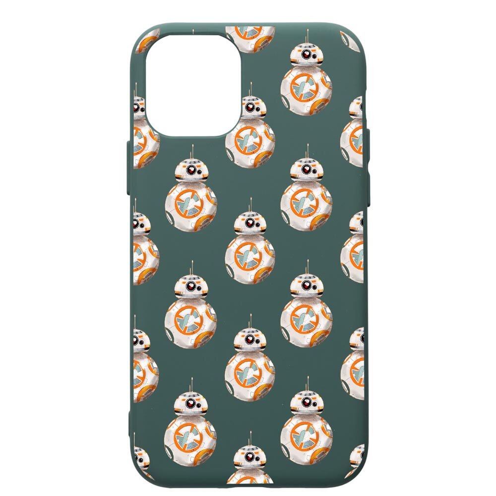 Husa Premium Silicon Compatibila Cu Apple iPhone 11 Pro Max, Star Wars Droids, cu interiorul din material textil, protectie camera, Forest Green, PFG421