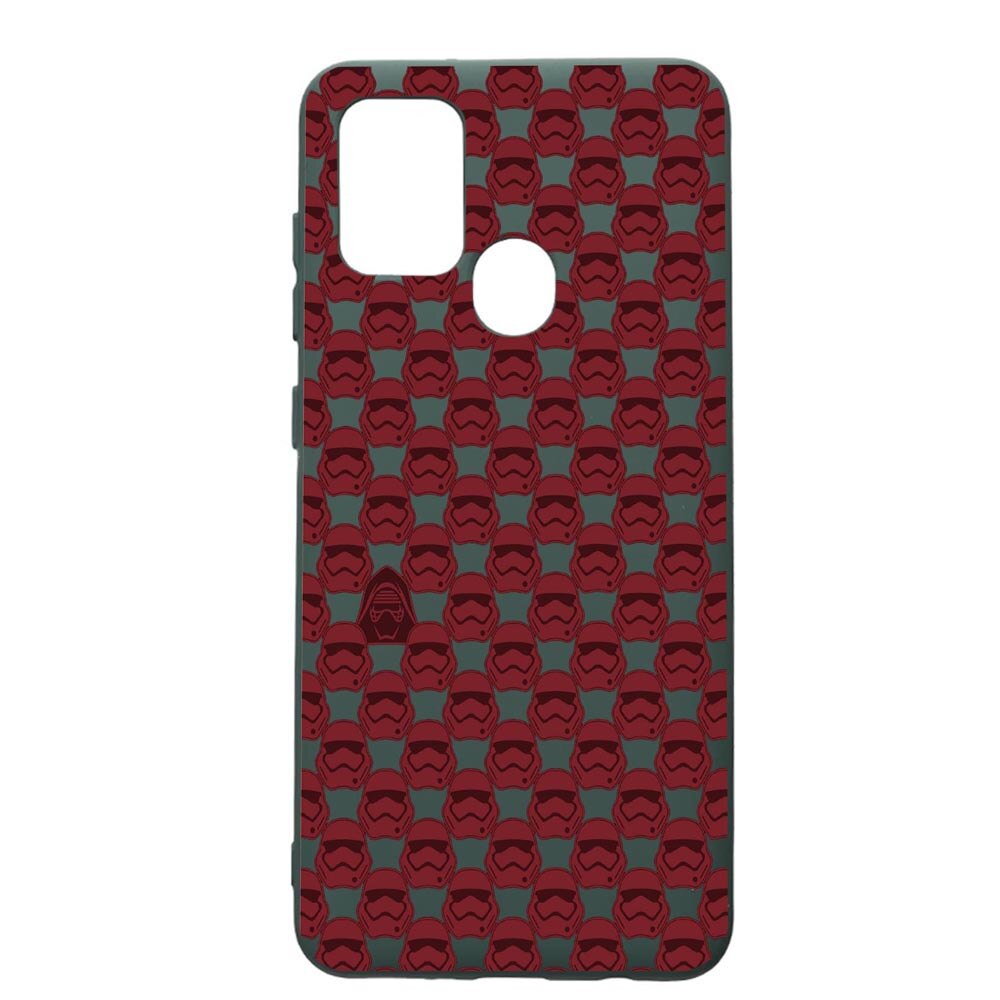 Husa Premium Silicon Compatibila Cu Samsung Galaxy A21S, Star Wars First Order, cu interiorul din material textil, protectie camera, Forest Green, PFG425