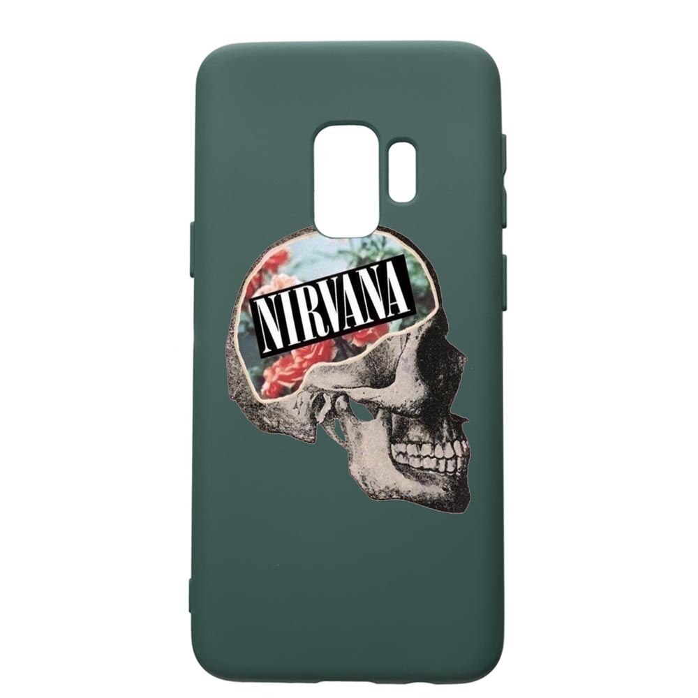 Husa Premium Silicon Compatibila Cu Samsung Galaxy S9, Nirvana, cu interiorul din material textil, protectie camera, Forest Green, PFG535