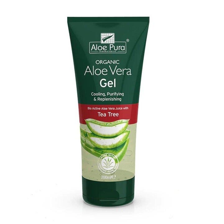 Gel Aloe Vera Optima cu Arbore de Ceai 200 ml